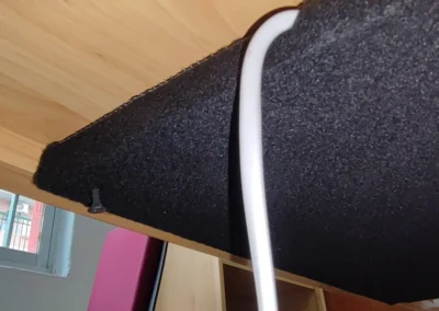 Instalación de Hot Feel en una mesa HERGA ENERGY