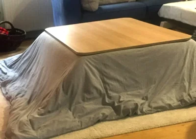 Instalación de Hot Feel en una mesa kotatsu HERGA ENERGY