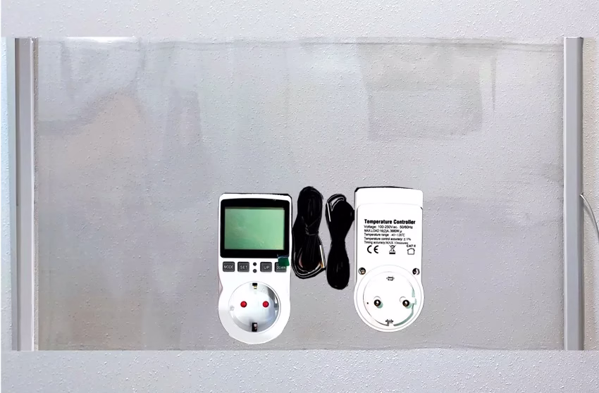 Radiador Transparente Infrarrojos 6 Radiador transparente blanco DIGITAL HERGA ENERGYT