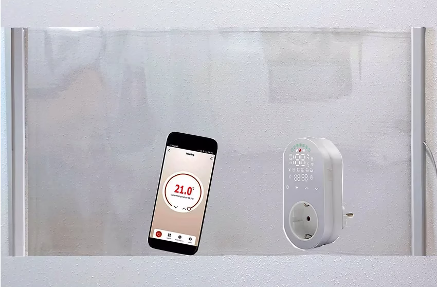 Radiador transparente blanco WIFI HERGA ENERGYT Radiador transparente blanco WIFI HERGA ENERGYT