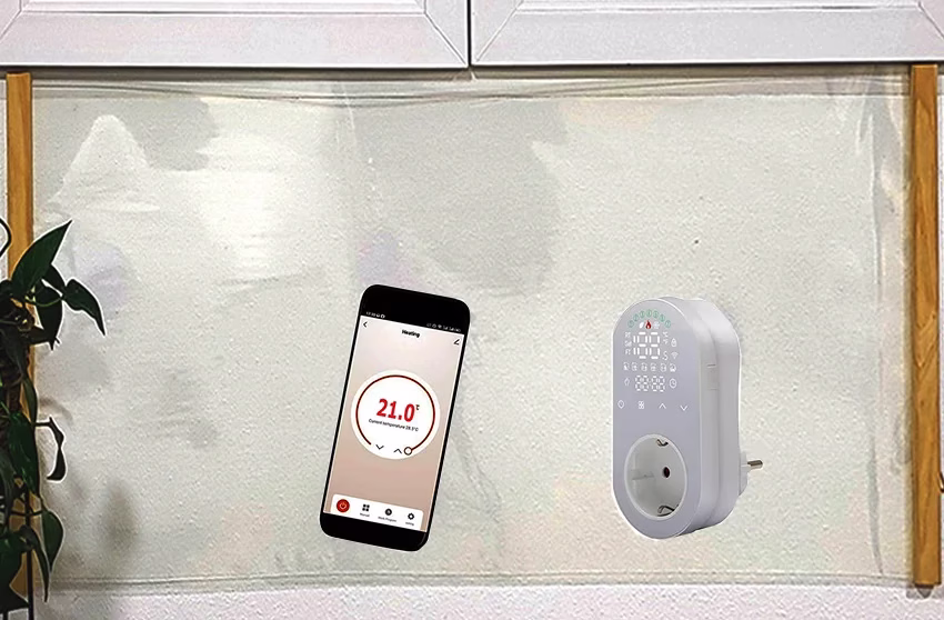 Radiador transparente madera WIFI HERGA ENERGYT Radiador transparente madera WIFI HERGA ENERGYT
