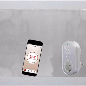 Radiador transparente negro WIFI HERGA ENERGYT