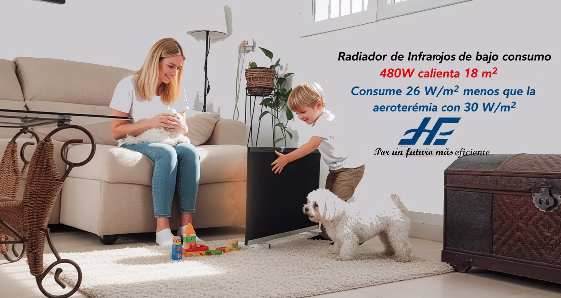 Radiador portátil HOGAR de HERGA ENERGY